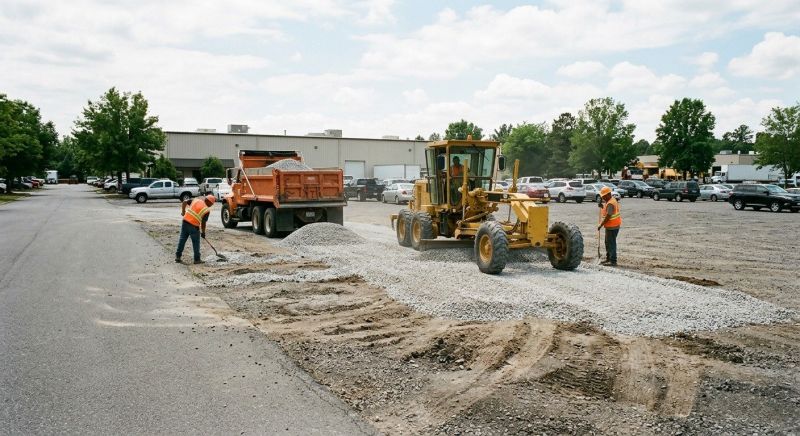 Parking Lot Gravel Repair in Pearland, TX